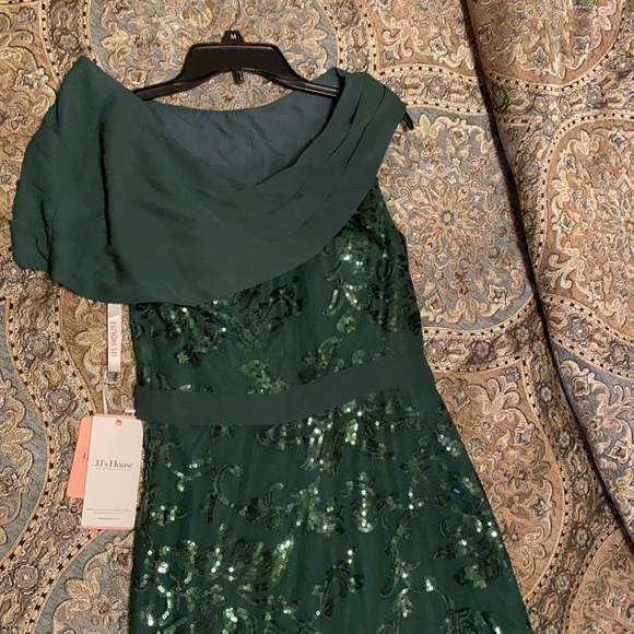 JJs House NWT hunter green dress size 6 - Picture 6 of 6